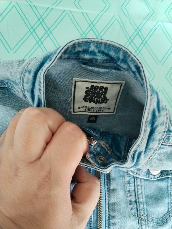 Veste en jeans 6 ans neuve - photo numéro 2