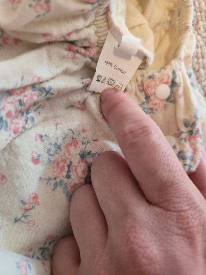 Barboteuse fleurie bohème 100% coton neuve 2 ans - photo numéro 4