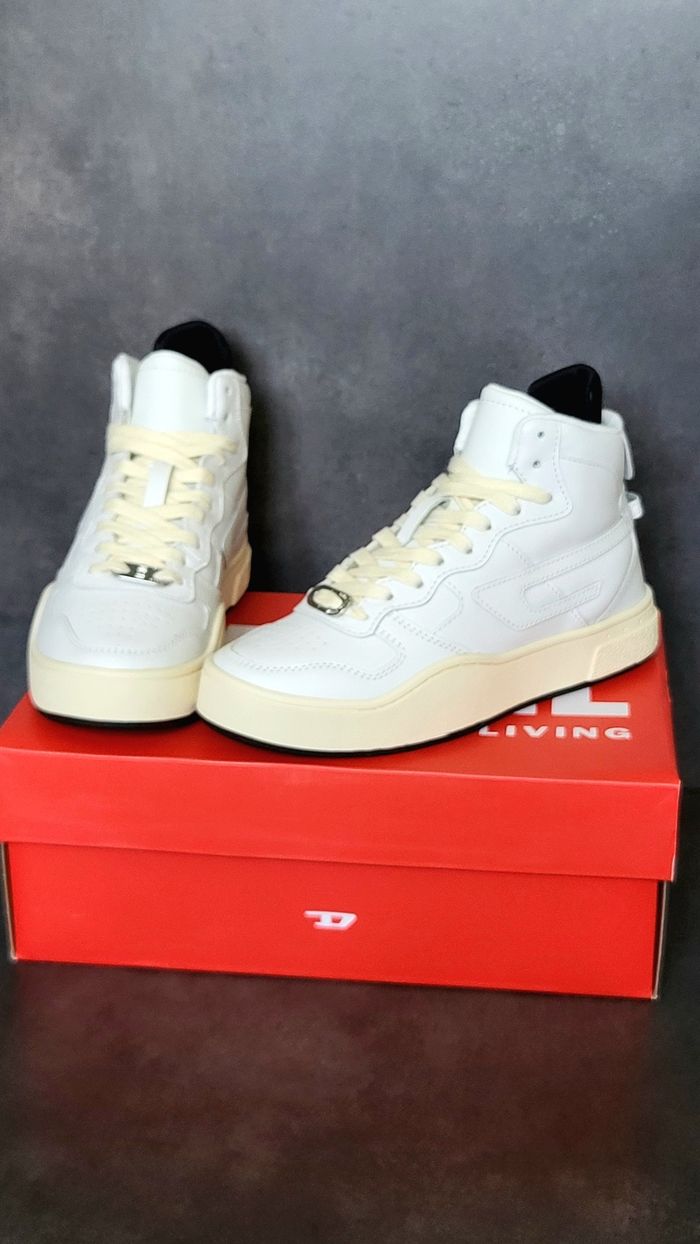 Diesel x S-Ukiyo Mid Star White - Y02961 PR013 T1015 - Size : 36.5 🌈🌈 - photo numéro 4