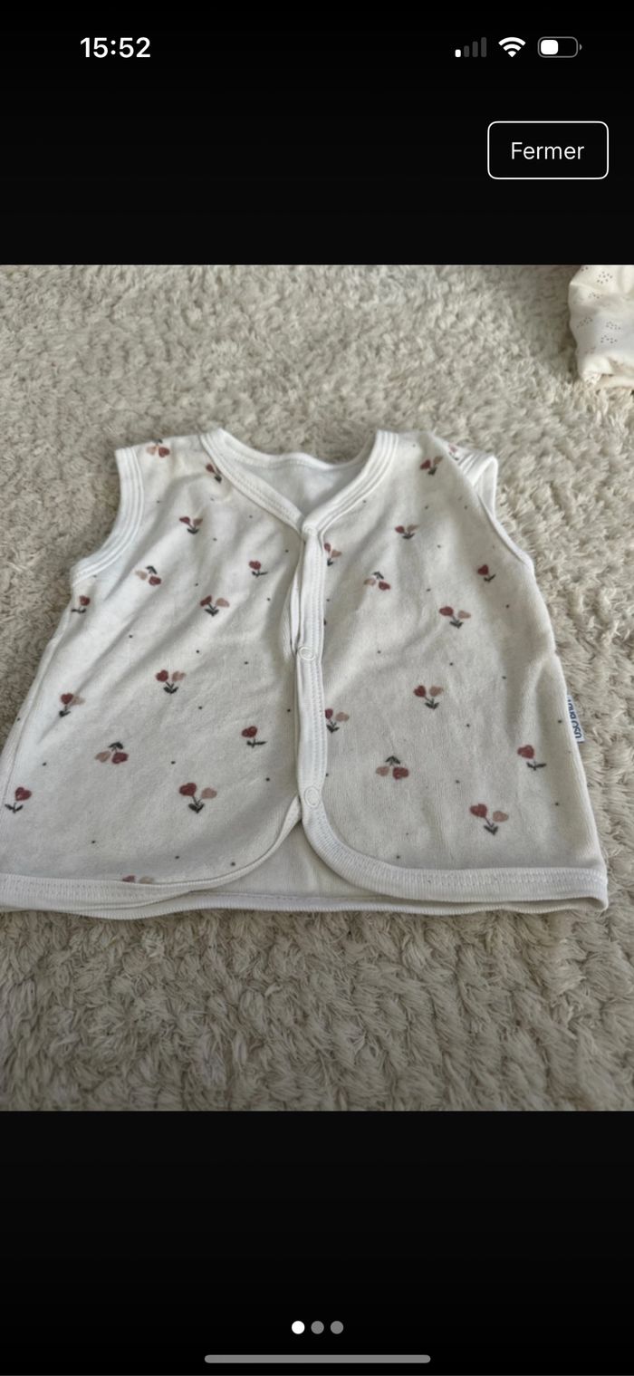 Gilet sans manche bébé fille