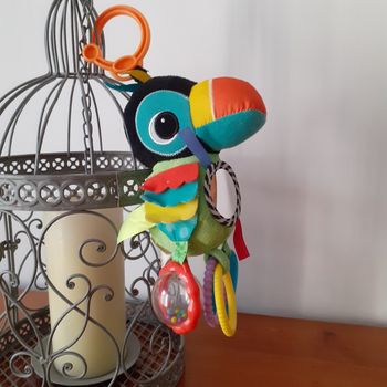 Doudou-peluche Petit Toucan *multi-textures