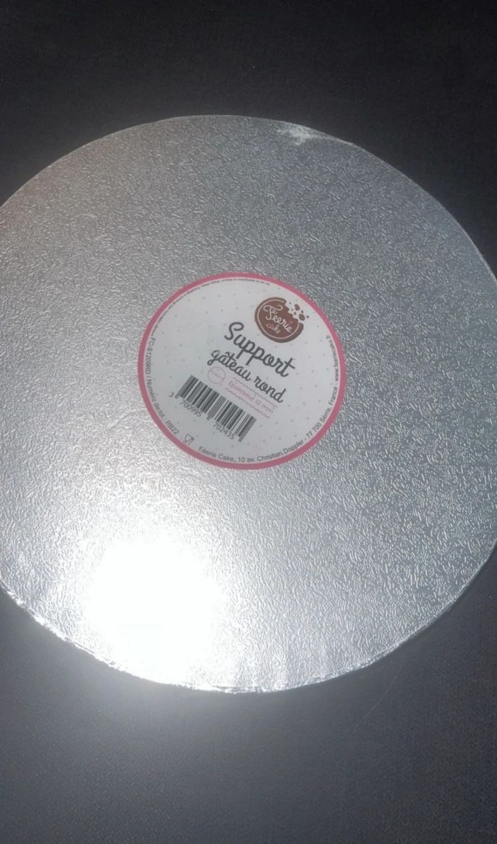 Lot de 3  cake board neufs