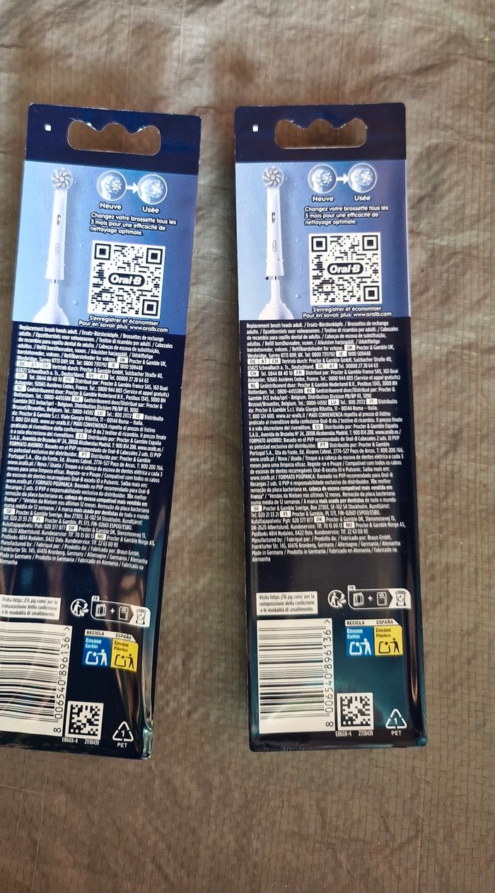 2 paquets de 4 brossettes oral b sensitive clean - photo numéro 2