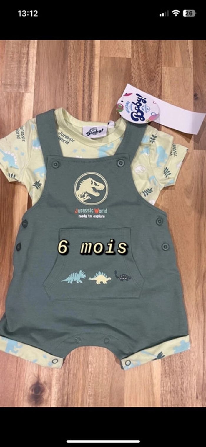 Joli ensemble salopette et t shirt 6 mois