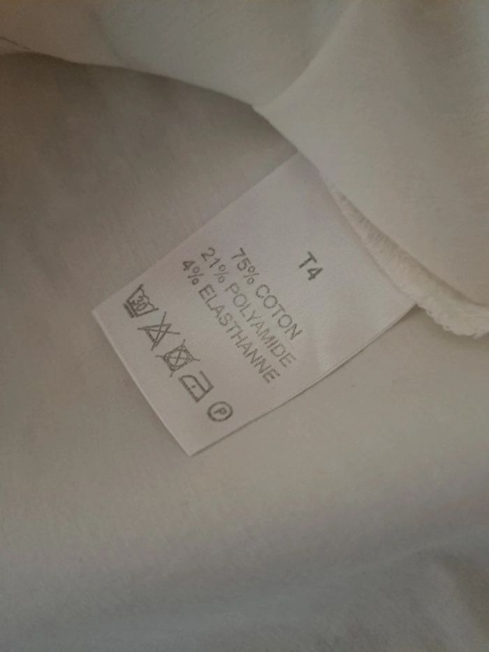 Chemise perles et froufrou Christine Laure très bon etzt - photo numéro 4