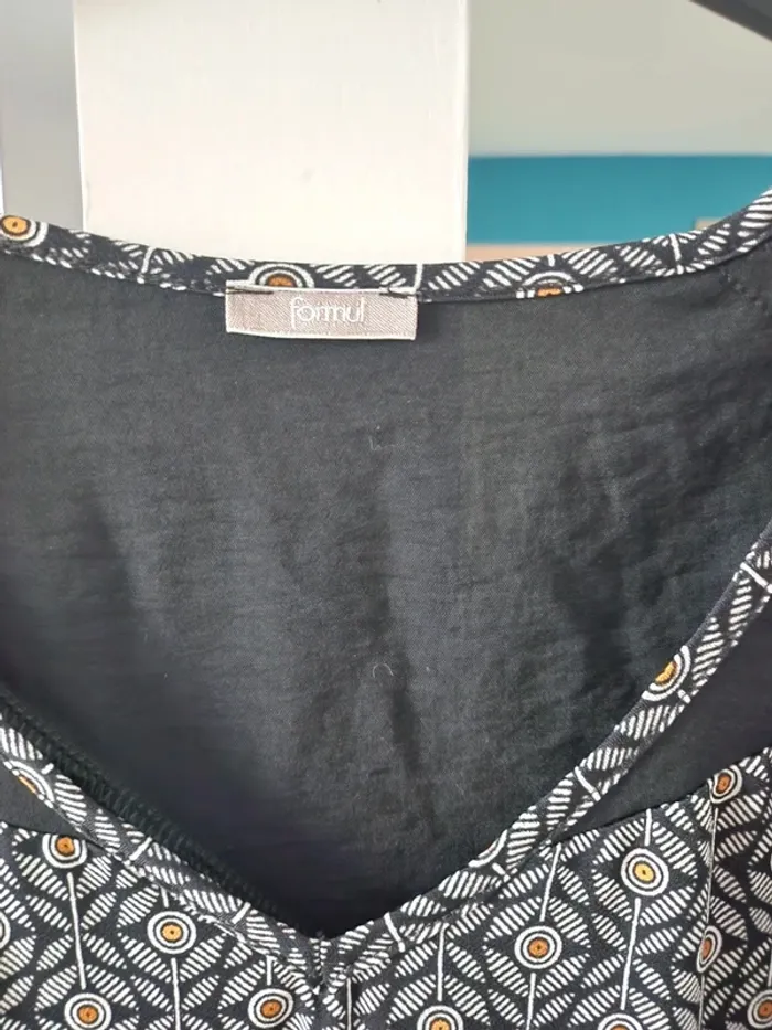 Robe blouse tunique manches 3/4 taille 40 formul en excellent état - photo numéro 3