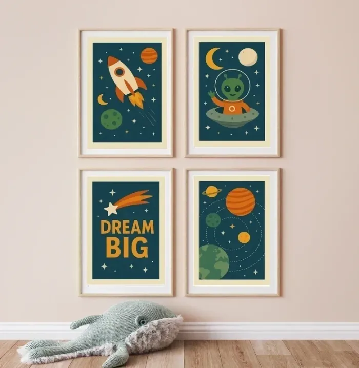 Affiches Space Dream pour chambre enfant - photo numéro 3