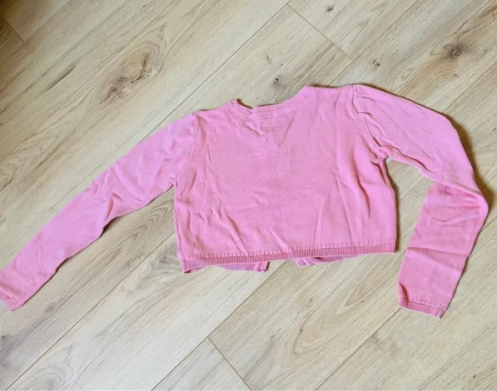 Petit gilet court rose - photo numéro 2