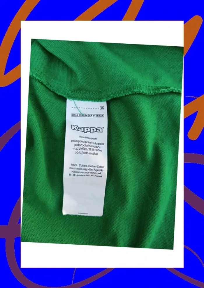 Polo manches courtes XL Kappa - photo numéro 4
