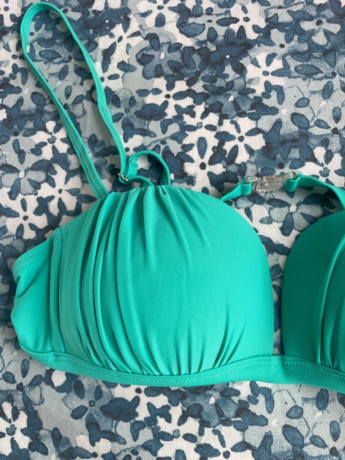 Haut de maillot de bain vert, taille L Georges REch - photo numéro 2