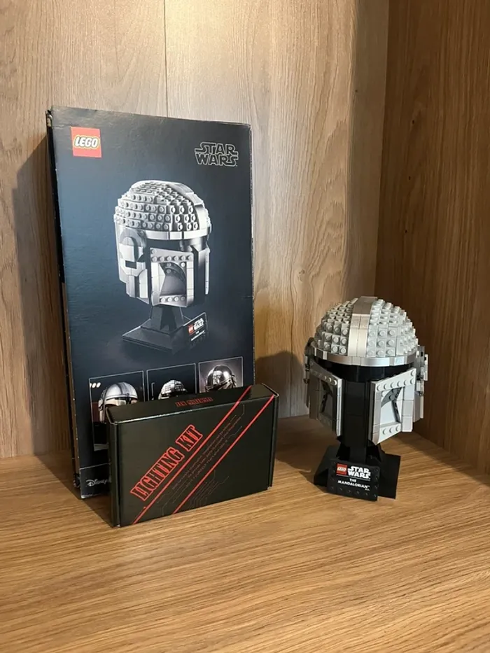 Lego - Casque The Mandalorian 75328 - Star Wars - kit lumière led - photo numéro 9