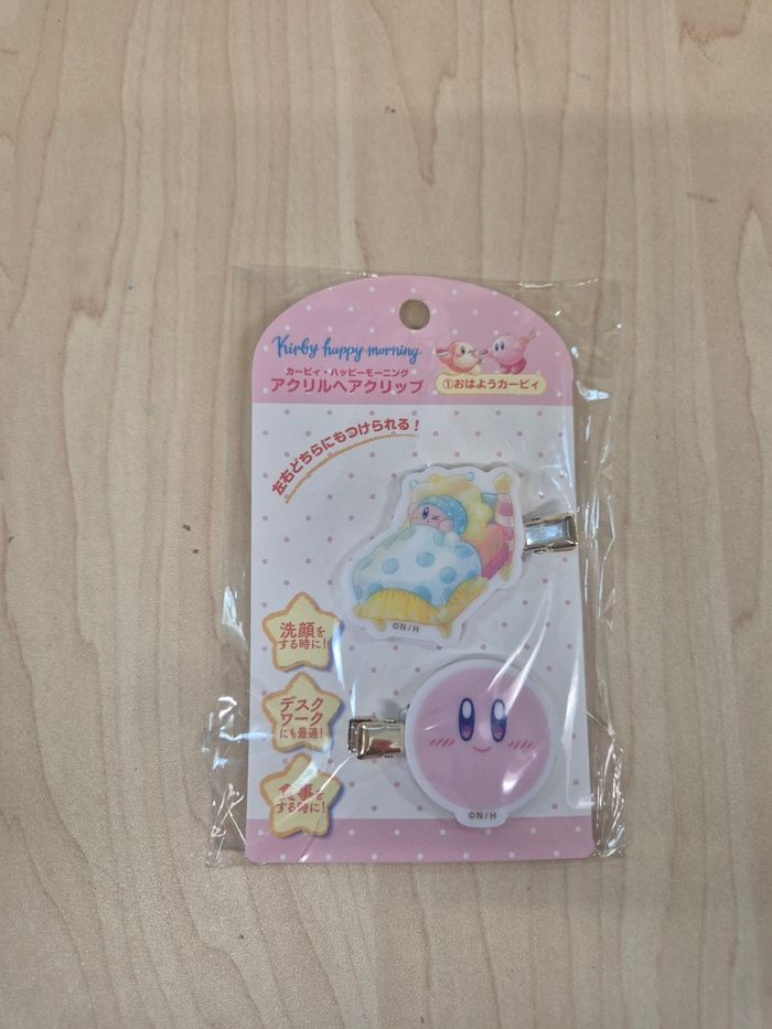 Set 2 pinces a cheveux Kirby "Happy Morning"