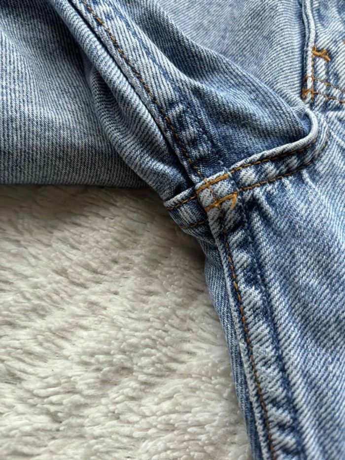 Jean Lévis 534 vintage 90s bleu clair taille haute coupe droite fuselé slim taille X/34 rare - photo numéro 7