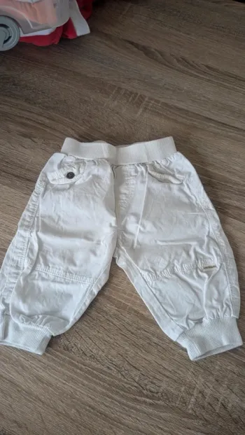 Pontalon blanc bébé mixte