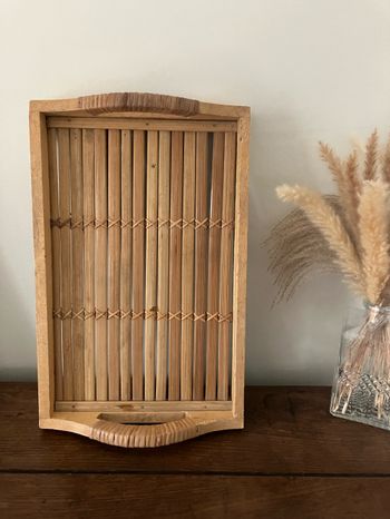 Joli plateau en bambou