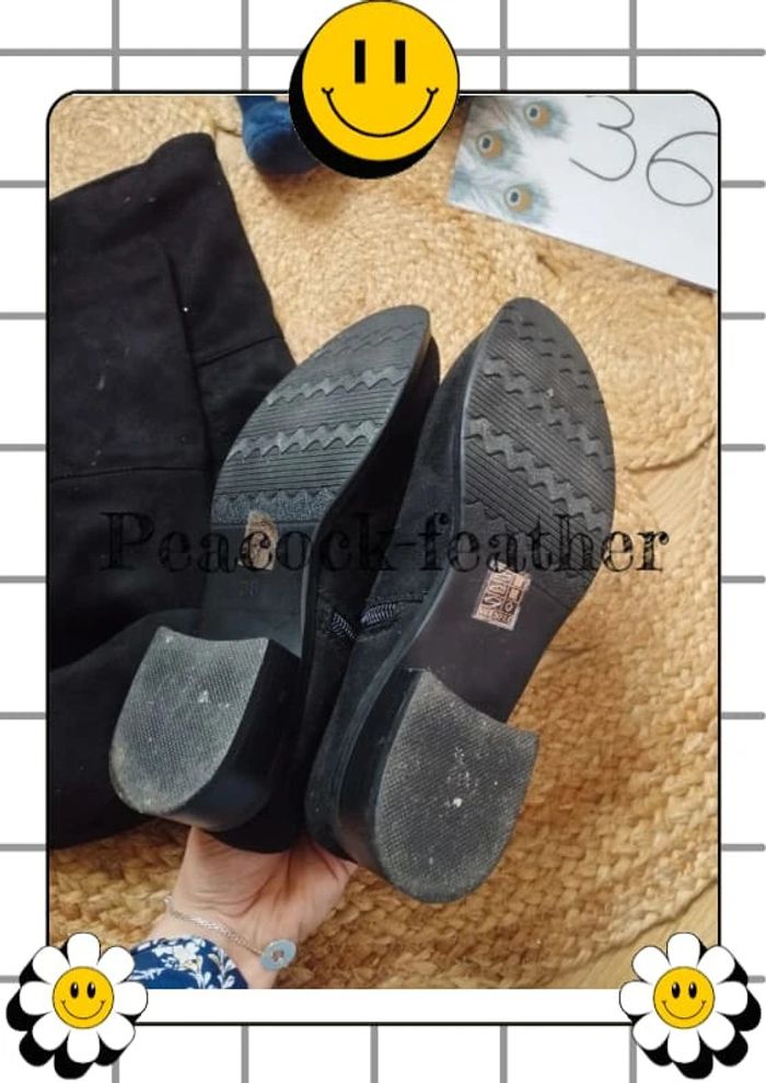 Bottes Cuissardes noires 36 - photo numéro 4