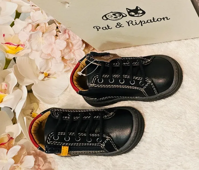 Chaussures Bottines Cuir Zip Pat et Ripaton T22 - photo numéro 3