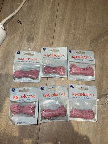 Lot de 6 lacets de 2m75
