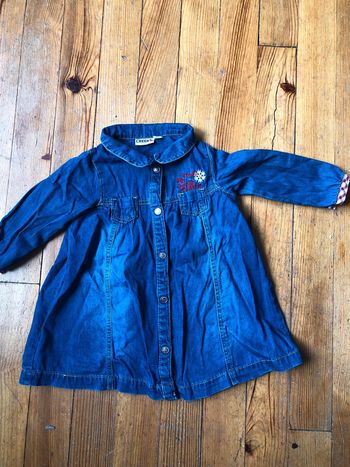 Robe en jean manche longue 18 mois