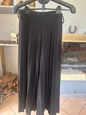 Pantalon noir jambes larges