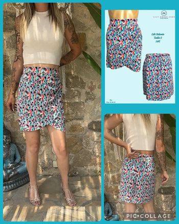 💙 Jupe à motifs multicolores Lili Sidonio – Taille s NEW (vidéo portée dispo )  💙