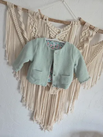 Jolie veste gilet obaibi 6 mois bébé neuve