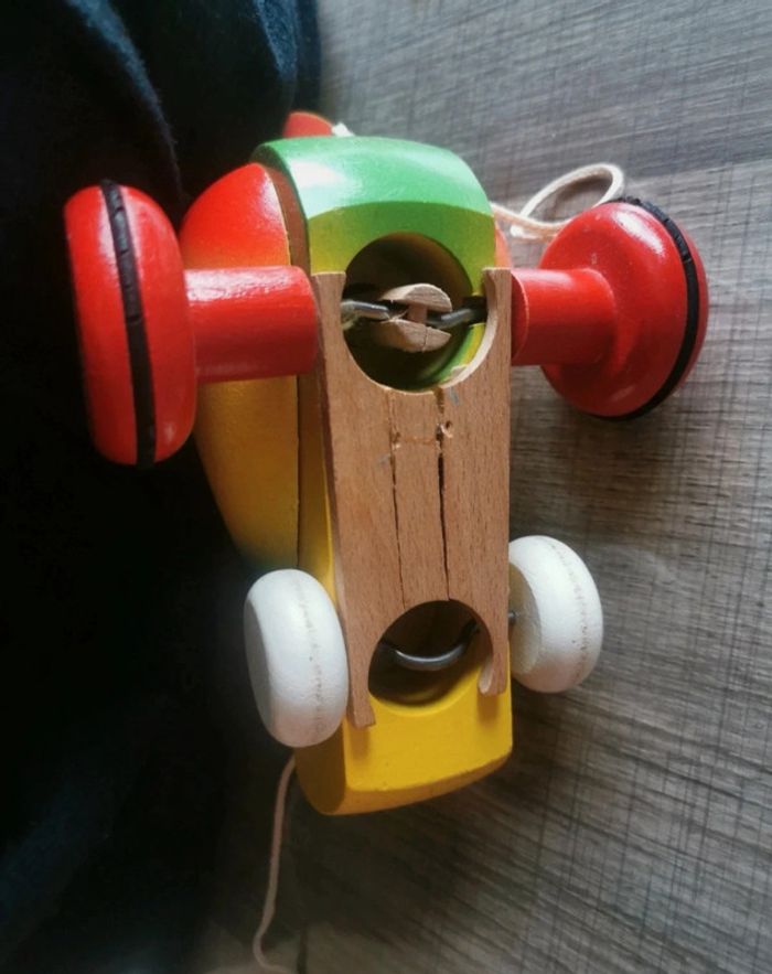 Canard en bois à tirer - photo numéro 4