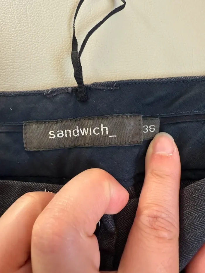Pantalon jambes larges sandwich - photo numéro 3