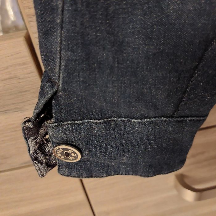 Veste en jean bleu marine Bleu de Sym - photo numéro 3