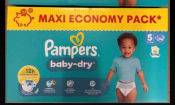 1 carton de couches Pampers taille 5