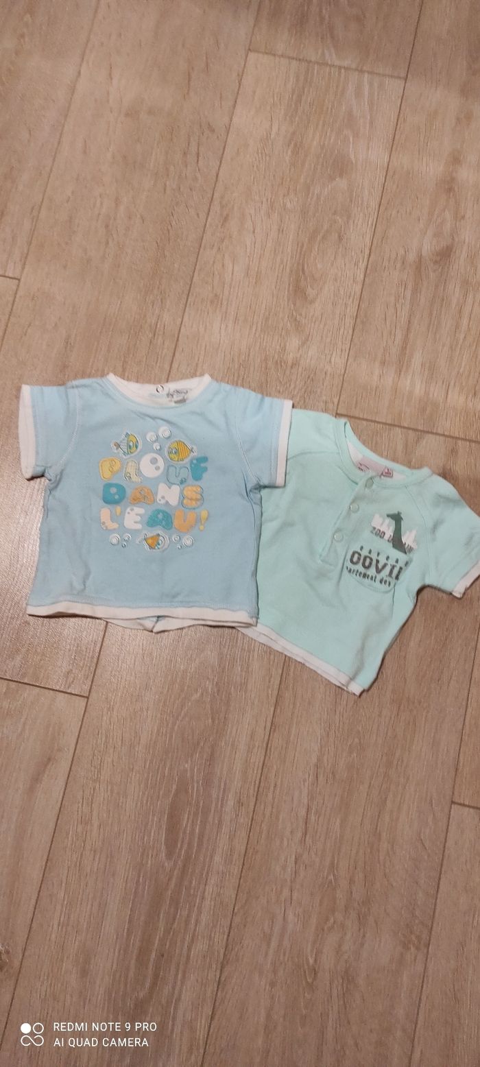 Lot 2 tee-shirts influx 3 mois