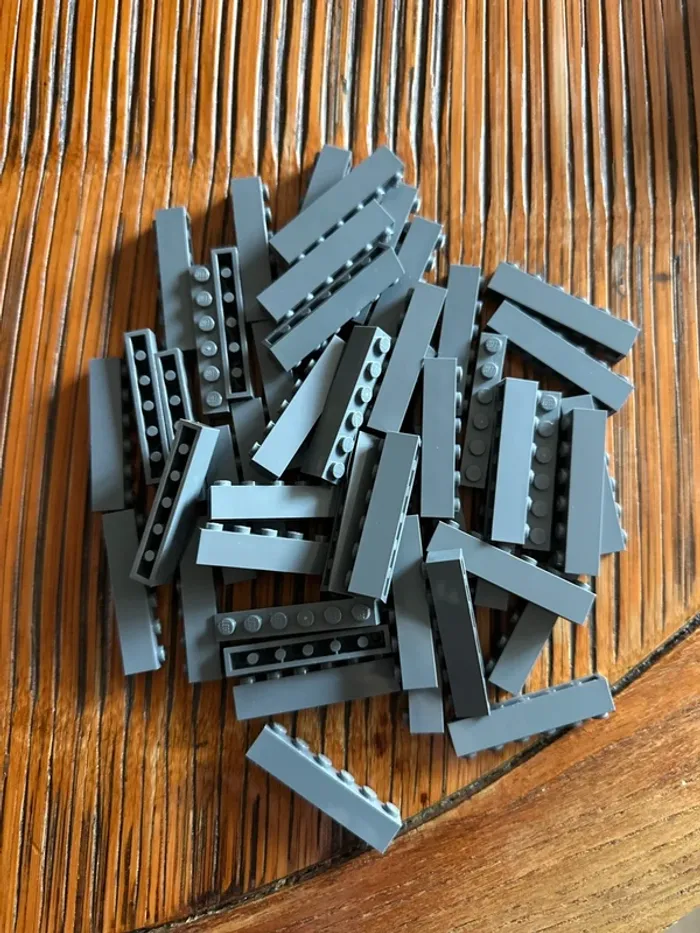 50 Brick Lego 1x6 ref 3009 Dark bluish gray