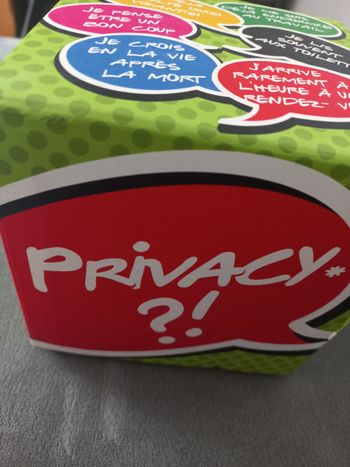 Privacy gigamic jeu d ambiance
