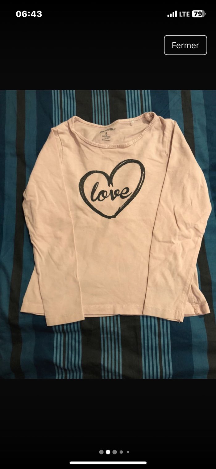 Lot de 5 t shirt fille - photo numéro 2