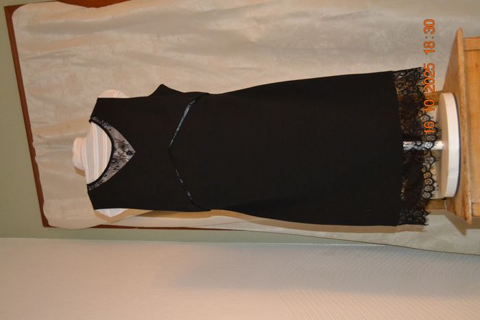 Robe noire longue, taille XL