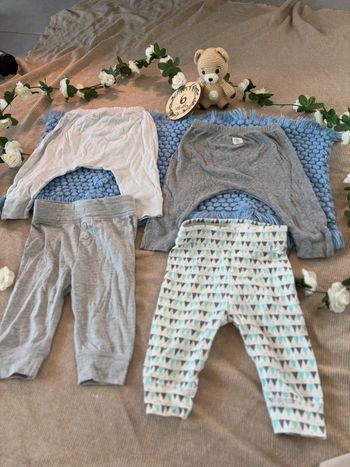 Lot de 4 pantalons 6 mois mixte (petit bateau, la redoute)