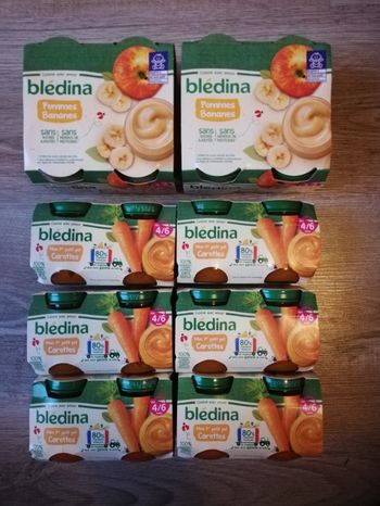 Repas bébé 4 /6 mois