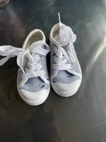 Baskets poissons bleutés