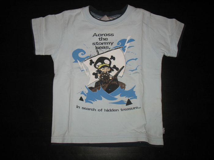 TEE SHIRT MC BLEU CIEL BÉBÉ GARÇON "H&M" - 2 / 3 ANS - n°02 - photo numéro 1