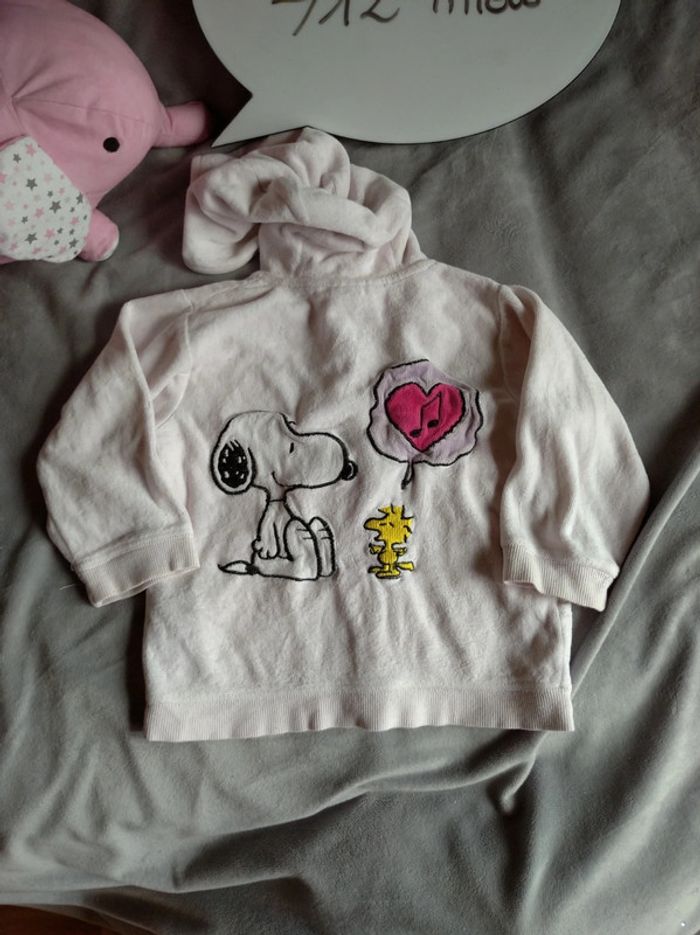 Gilet zippés avec capuche Fille 9/12 mois Snoopy H&M - photo numéro 10