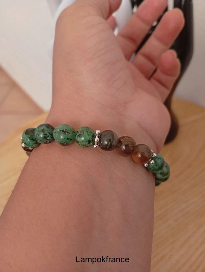 Oeil du tigre Bracelet en pierres naturelles bohème chic yoga - photo numéro 4