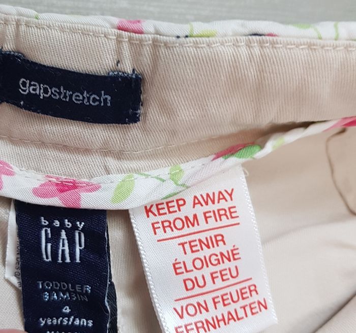 Pantalon toile fille GAP 4 ans - photo numéro 4