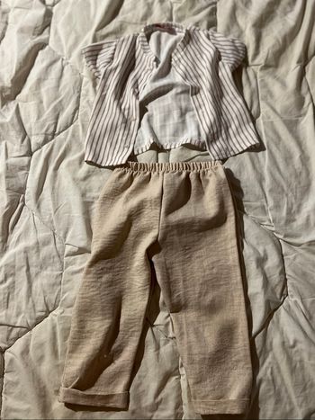 🌾 Ensemble cérémonie ou été P’tit Môme – Fabriqué en France – 36 mois 🌾
