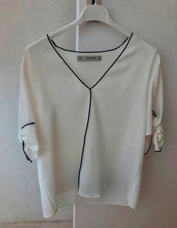 Chemisier ivoire femme Zara