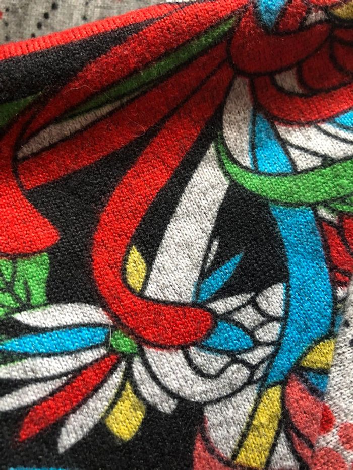 🩶🌹Robe d’automne gris multicolore Smash original multicolor dress🌹🩶 - photo numéro 12