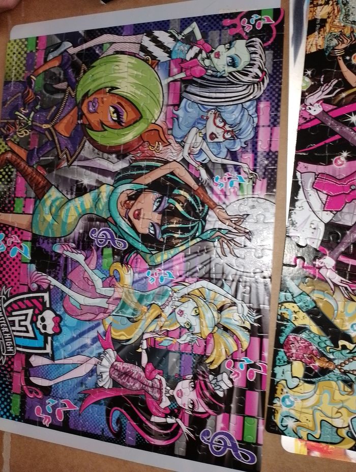 Lot de 2 puzzles monster high TBE complet - photo numéro 10