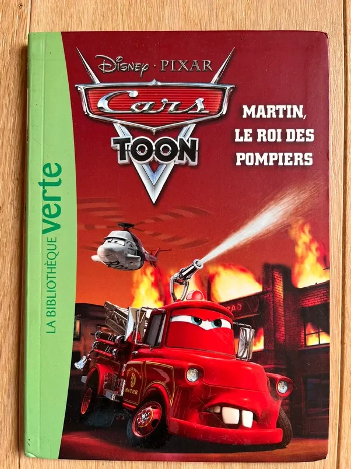 Livre Cars - Martin le roi des pompiers - La bibliothèque verte