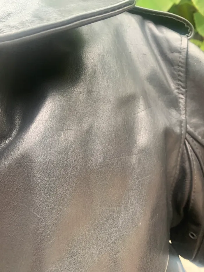 Blouson cuir Todzi vintage taille 0 doublure intérieur made in France 🇫🇷 - photo numéro 9