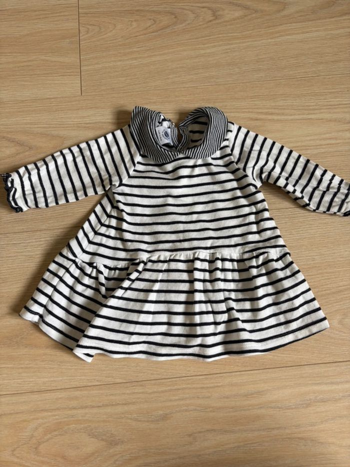 Robe marinière avec col