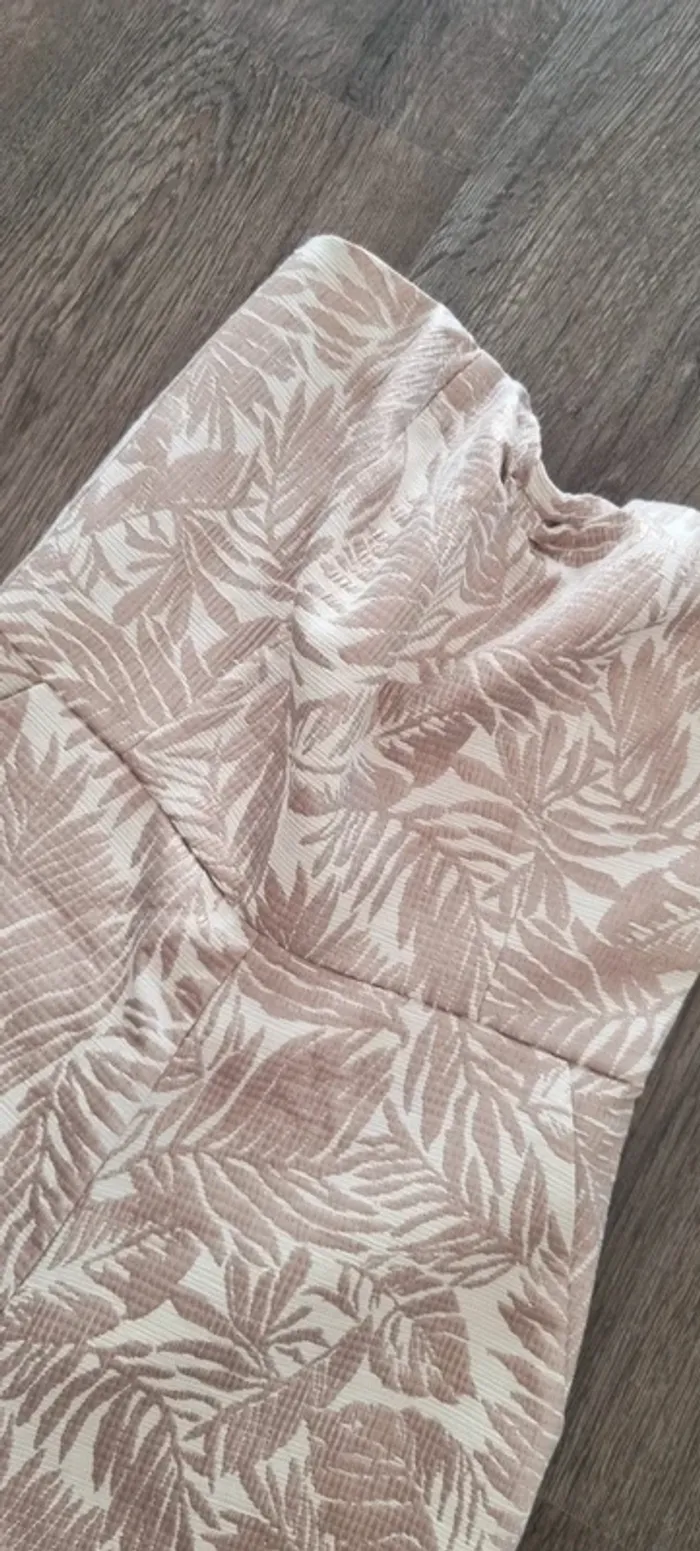 Combishort bustier crème beige rose etam 36 - photo numéro 11